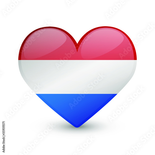 Free Download Netherlands Flag Heart Love Emoji Icon Object Symbol Gradient Vector Art Design Cartoon Isolated  - GFXLoad