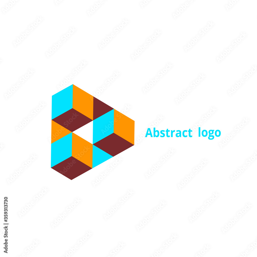abstract geometric logo on a white background abstract geometric logo on a white background