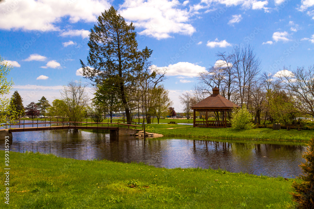 Van Cleve Park on the shore of Lake Michigan in the Upper Peninsula town of Gladstone, Michigan. Van Cleve Park on the shore of Lake Michigan in the Upper Peninsula town of Gladstone, Michigan.
