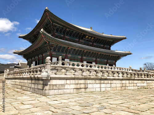 Gyeongbokgung palace one of the most famous landmark of Seoul, Korea