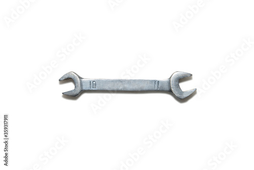 metal fixed wrench on white background © Fernando