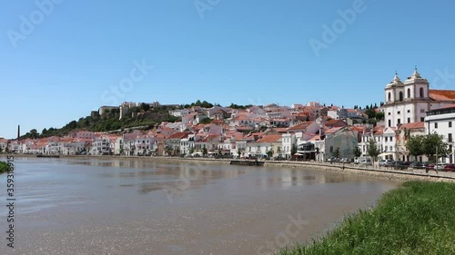 Vista de Alcácer do Sal em Portugal	