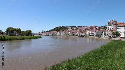 Vista de Alcácer do Sal em Portugal	