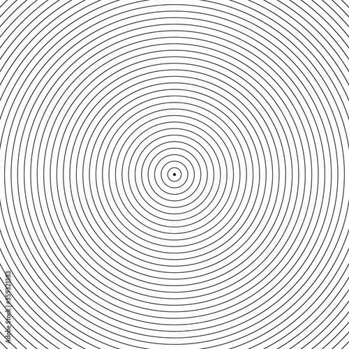 Radial texture, black and white. Vector background