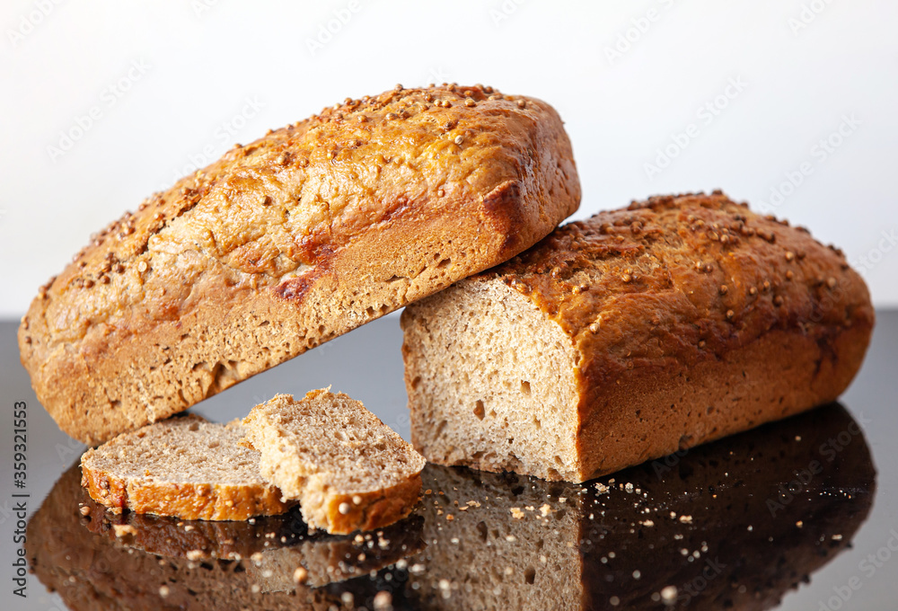 Bread from a rye flour