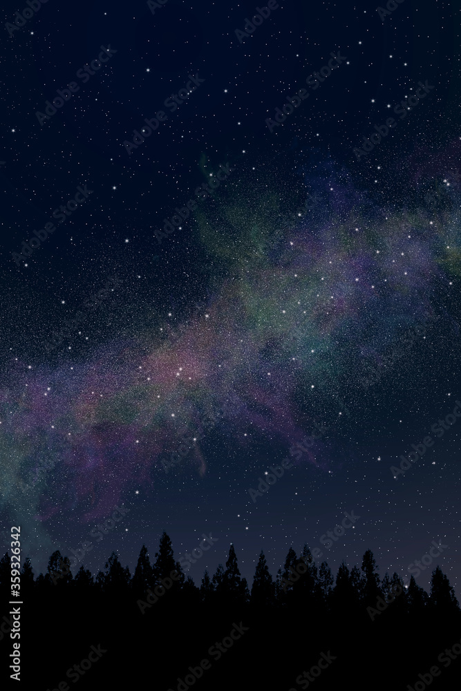 Fototapeta premium 星空CG