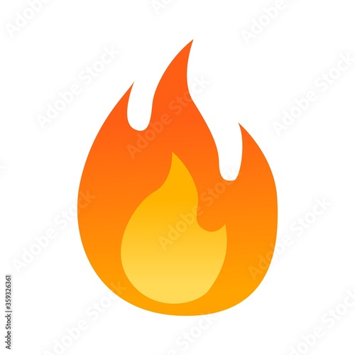 red burning flame