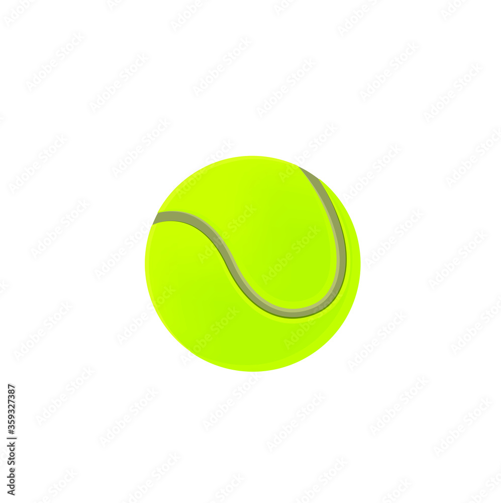 Tennis ball vector icon design
