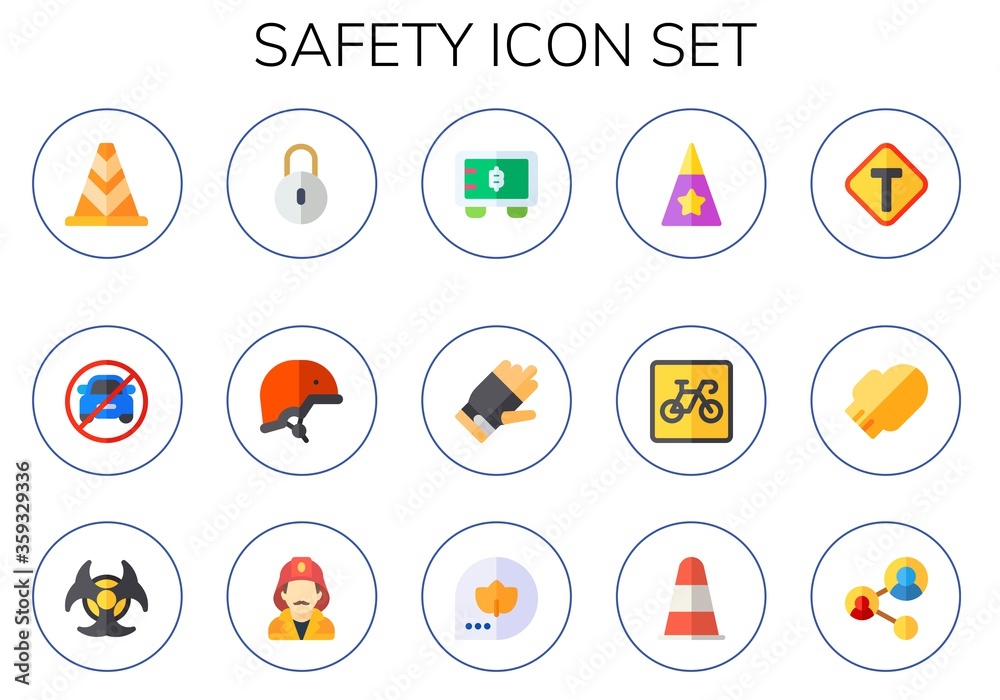 safety icon set