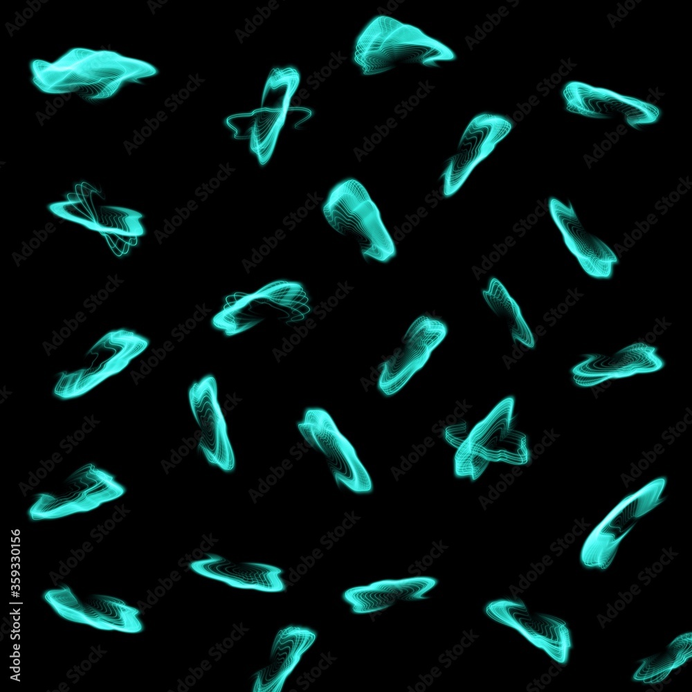 seamless pattern with blue water drops on black seamless pattern with blue water drops on black