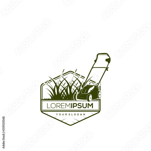 Landscape service logo design template