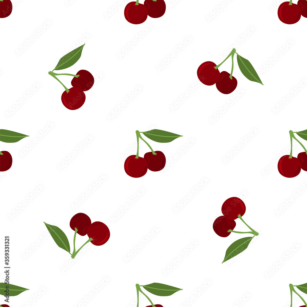Cherry. Seamless Vector Patterns Cherry. Seamless Vector Patterns