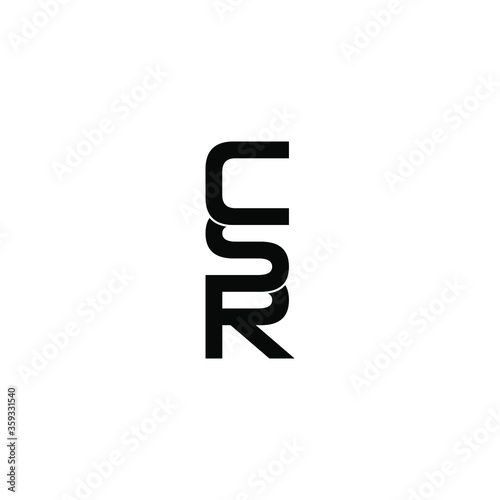 csr letter original monogram logo design © ahmad ayub prayitno