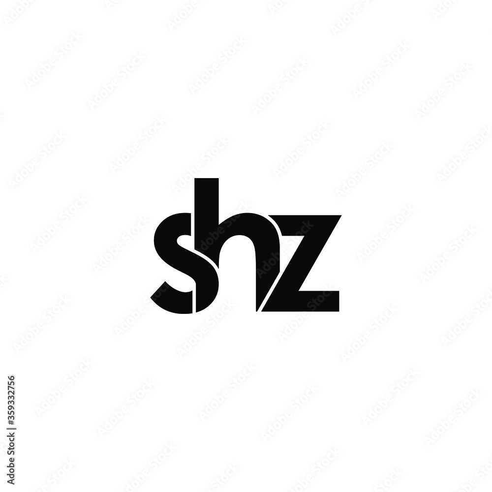 shz letter original monogram logo design shz letter original monogram logo design