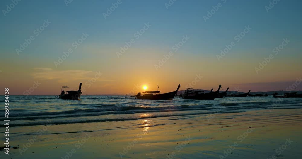 Traditional Thai long-tail boat