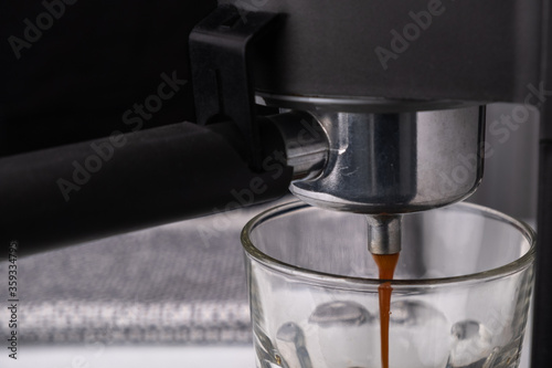 coffee and espresso matchine. photo