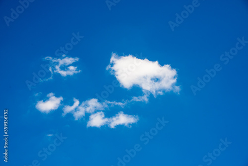 Blue sky with white clouds.on a clear day