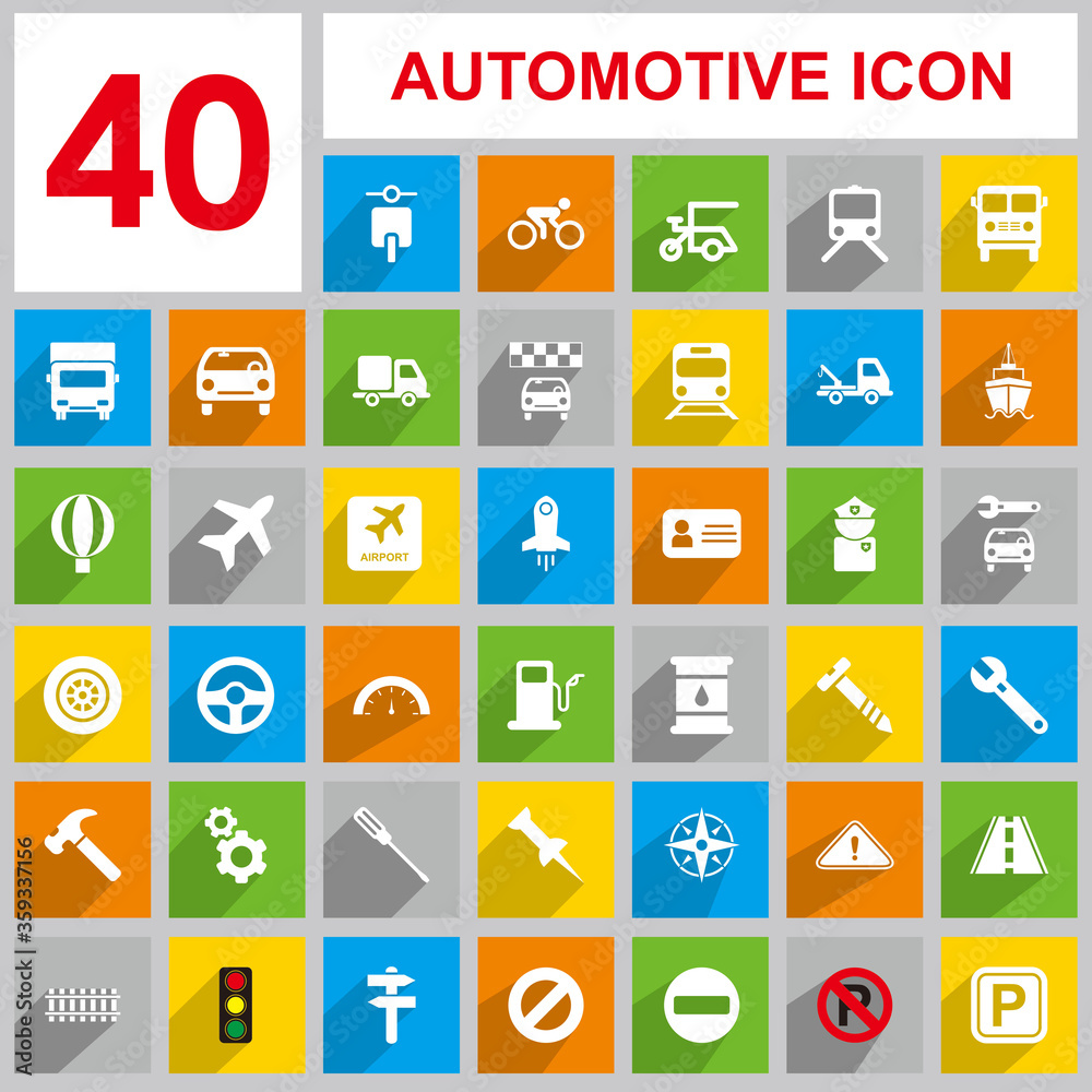 Automotive icon vector , Transport icon vector Automotive icon vector , Transport icon vector