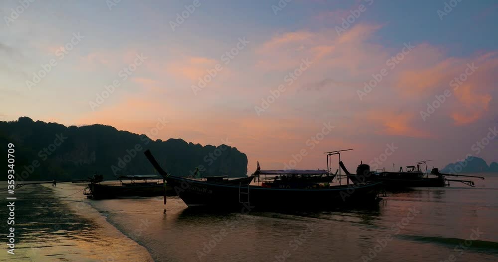 Traditional Thai long-tail boat Traditional Thai long-tail boat