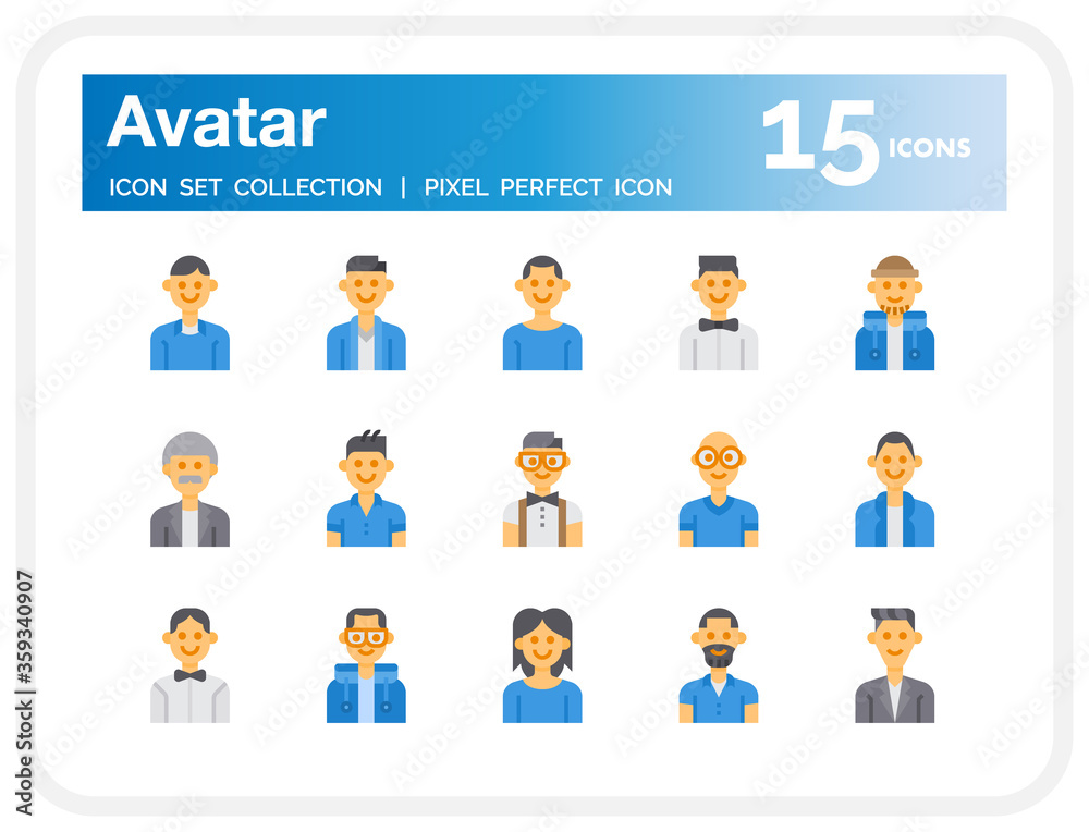 Avatar icon set Avatar icon set