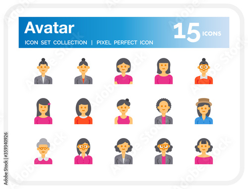 Avatar icon set