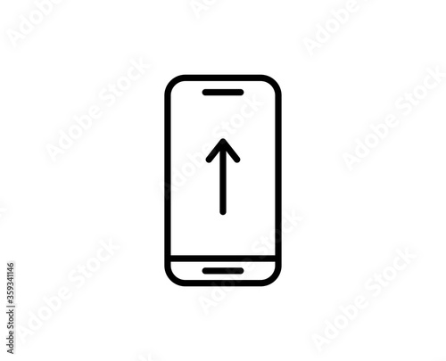 Upload line icon