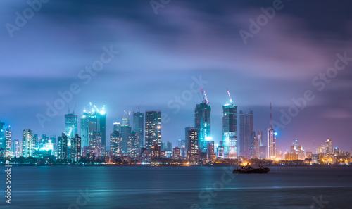 Mumbai City skyline at night © ANIMESH