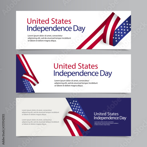 Happy United States Independence Day Celebration Vector Template Design Illustration