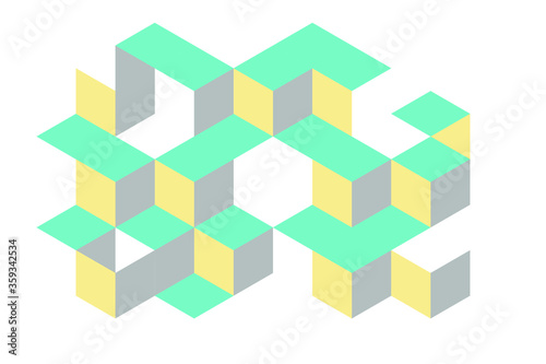 Color geometric design, vector background.