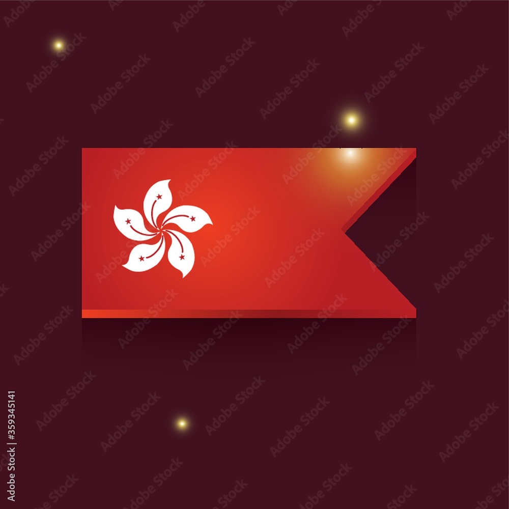 Obraz premium hong kong flag icon