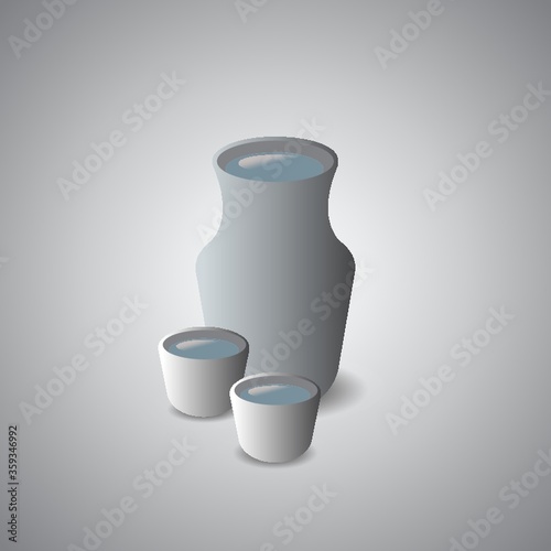 sake and cups