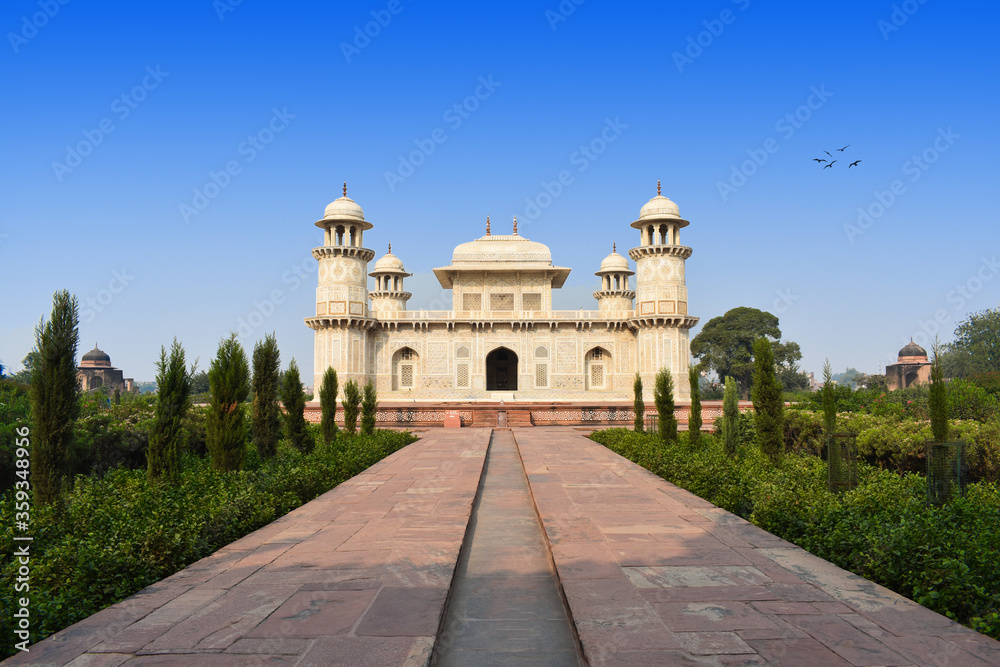 beautiful view of itimad ud daulah in Agra, India