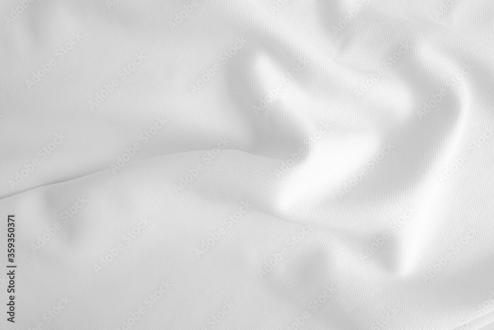 Folded white clothes background, fabric texture Folded white clothes background, fabric texture