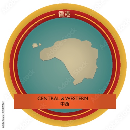 central and western map label