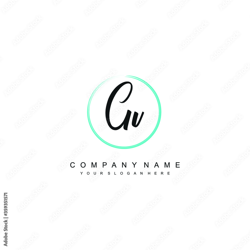 GV initials signature logo. Handwriting logo vector templates. Hand drawn Calligraphy lettering Vector illustration. GV initials signature logo. Handwriting logo vector templates. Hand drawn Calligraphy lettering Vector illustration.
