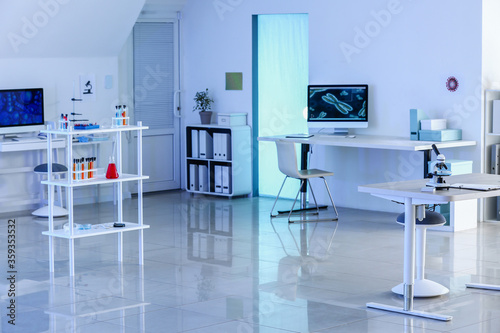 Interior of modern scientif...