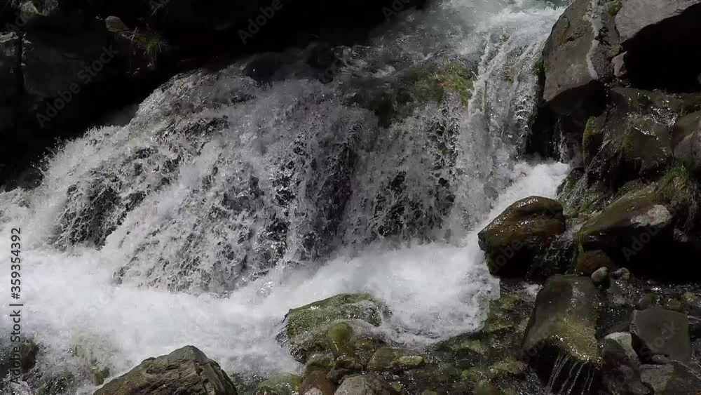 Caucasus, Ossetia. Kurtat Gorge. Mountain Creek. Caucasus, Ossetia. Kurtat Gorge. Mountain Creek.