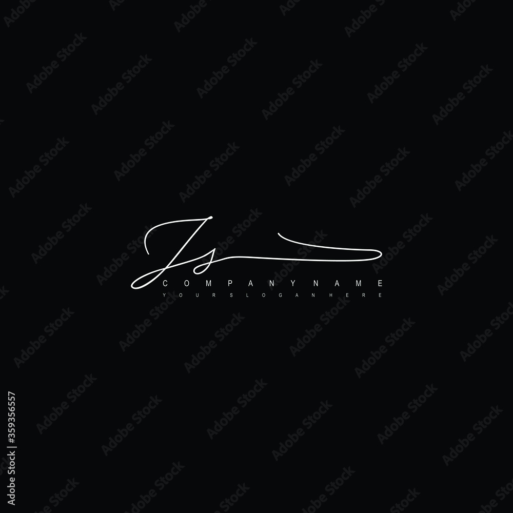 JS initials signature logo. Handwriting logo vector templates. Hand drawn Calligraphy lettering Vector illustration. JS initials signature logo. Handwriting logo vector templates. Hand drawn Calligraphy lettering Vector illustration.