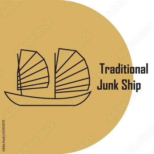 traditional junk ship