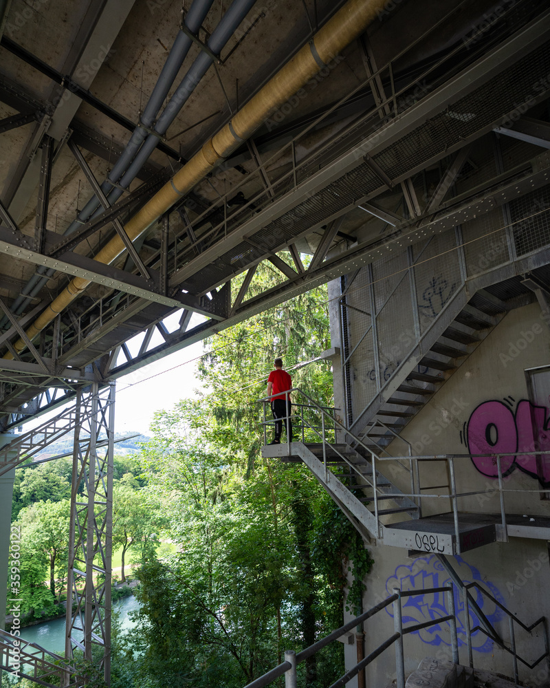 Fototapeta premium Ausblick über die Stadt Bern