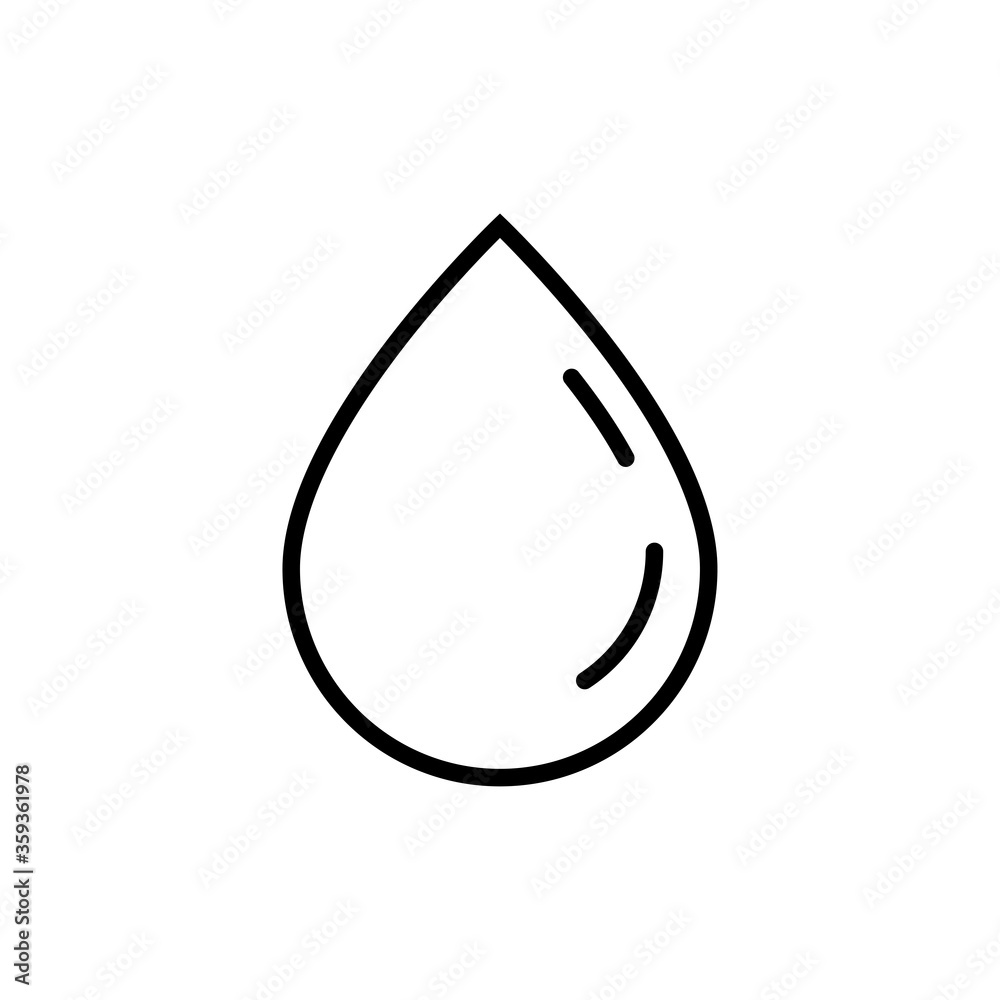 Water drop line icon Water drop line icon