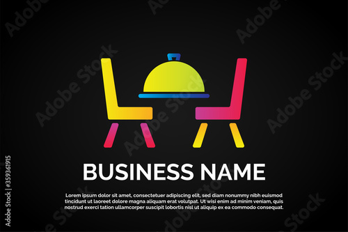 Unique Logo Template Restaurant letter L Monogram