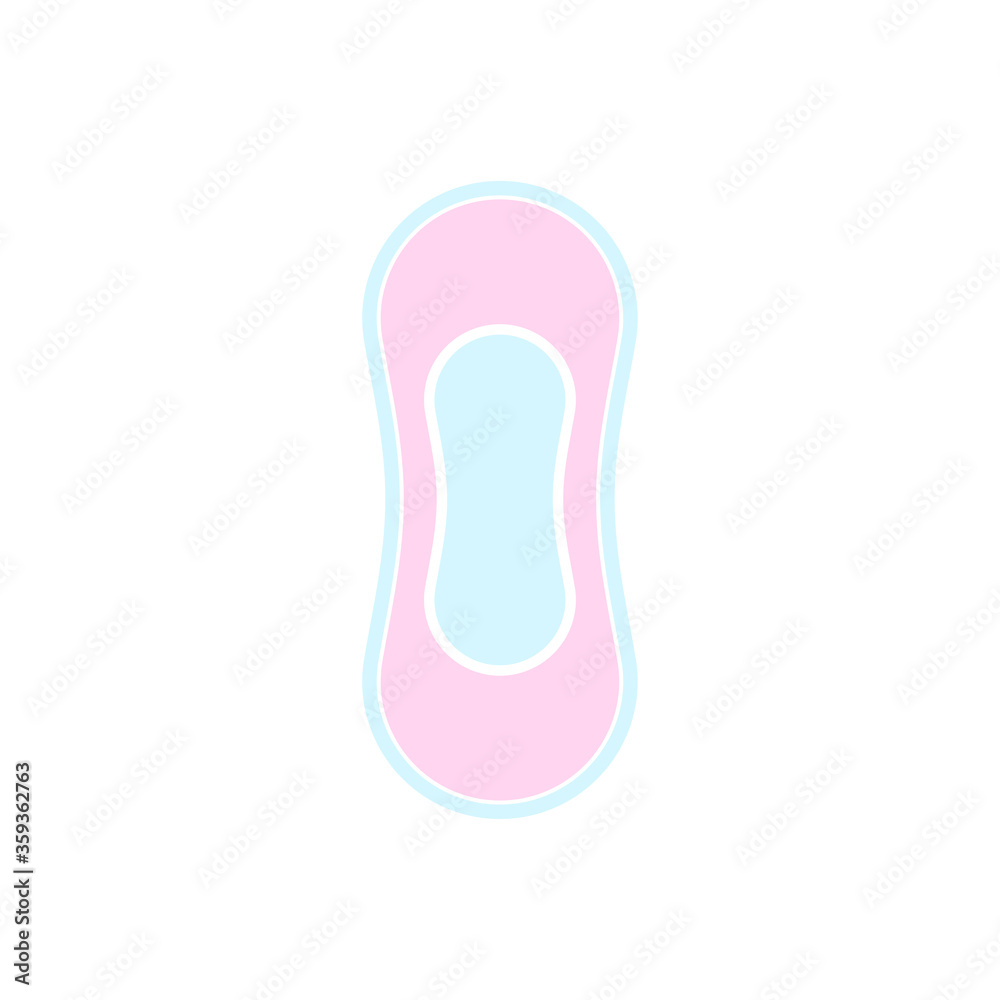 Menstrual hygiene pad icon isolated on white background. Women period symbol modern simple vector icon for website design, mobile app, ui. Vector Illustration Menstrual hygiene pad icon isolated on white background. Women period symbol modern simple vector icon for website design, mobile app, ui. Vector Illustration