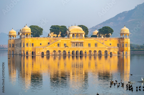 The view of Jal Mahal, Jaipur, Rajasthan, India