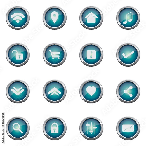 collection of social media icons