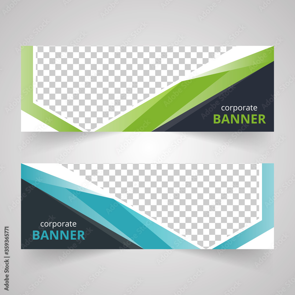 Fototapeta premium Corporate Business Concept Bannar Design. Web Banner Template.