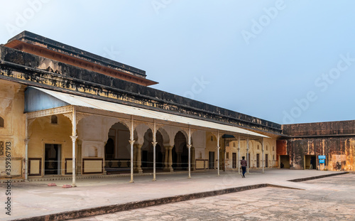 A pavilion inside the Jaigarh Fort  Jaipur  Rajasthan  India