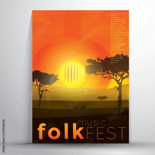 folk music fest poster