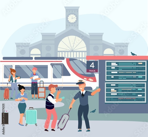 Railway Information Board Composition