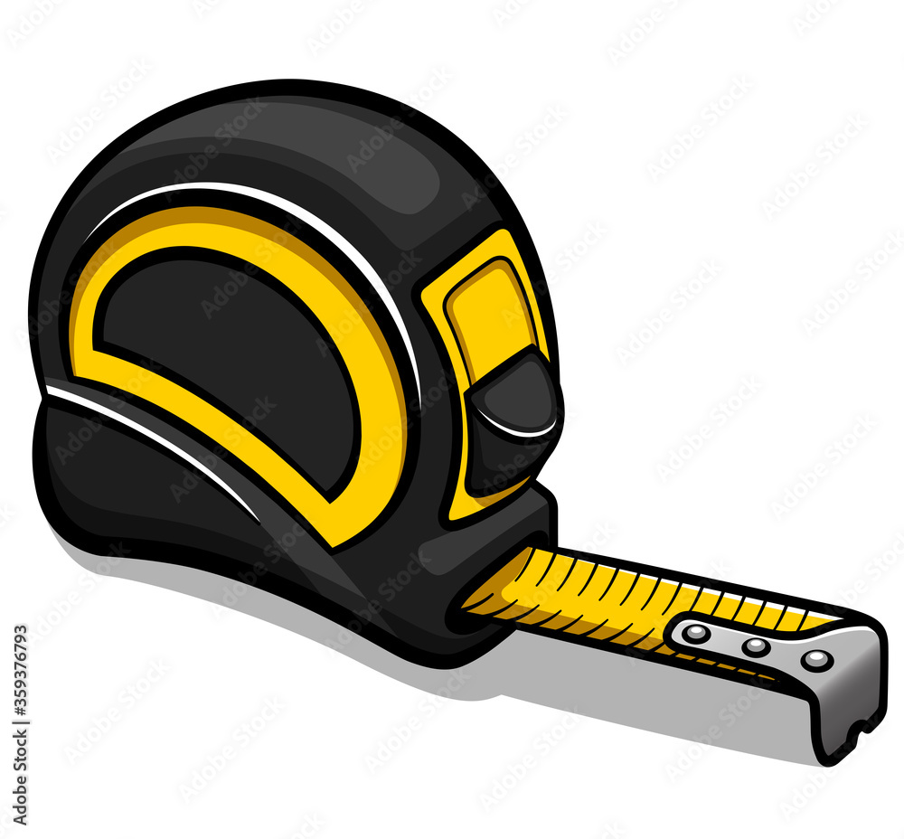 Vector tape measure cartoon isolated Stock Vector Adobe Stock
